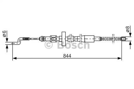 1 987 477 171 BOSCH Трос стояночного тормоза