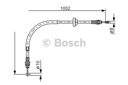 Тяга стояночного тормоза BOSCH 1 987 477 186