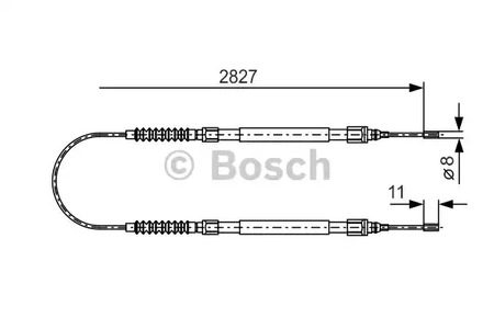 Трос стояночного тормоза BOSCH 1 987 477 263