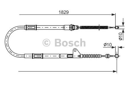 Трос стояночного тормоза BOSCH 1 987 477 545