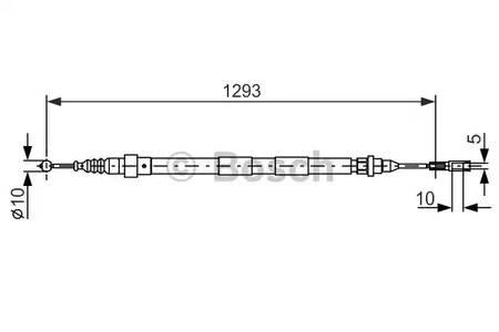 1 987 477 630 BOSCH Трос стояночного тормоза