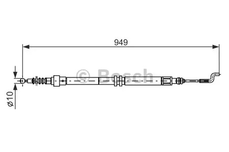 1 987 477 706 BOSCH Трос стояночного тормоза