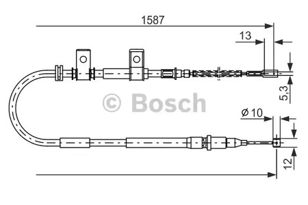 Трос стояночного тормоза BOSCH 1 987 477 717