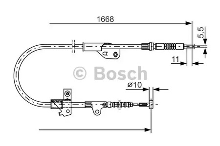 1 987 477 755 BOSCH Трос ручника