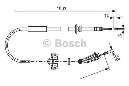 Трос стояночного тормоза BOSCH 1 987 477 819