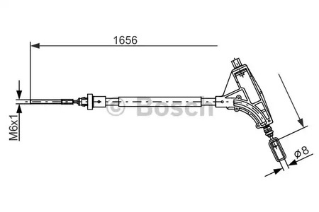 Трос стояночного тормоза BOSCH 1 987 477 871