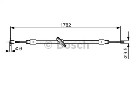 Трос стояночного тормоза BOSCH 1 987 477 902