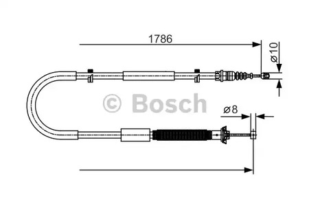 Трос стояночной тормозной системы задний BOSCH 1 987 477 910