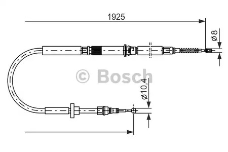 1 987 477 959 BOSCH Трос стояночного тормоза