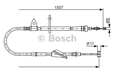 Трос стояночного тормоза BOSCH 1 987 477 995