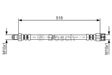 1 987 481 007 BOSCH Шланг тормозной