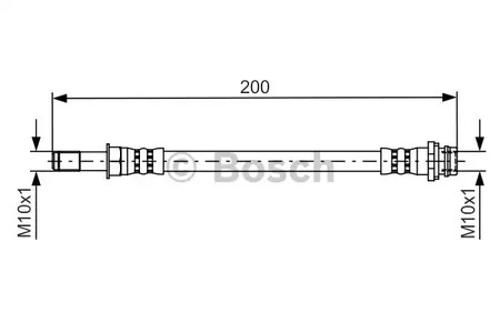 Тормозной шланг BOSCH 1 987 481 443