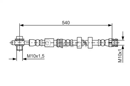Шланг тормозной BOSCH 1 987 481 566