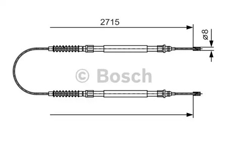 Трос стояночного тормоза BOSCH 1 987 482 003