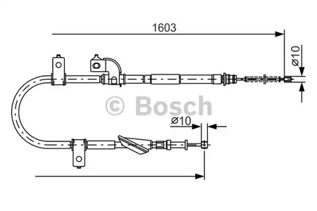 Трос стояночного тормоза BOSCH 1 987 482 080