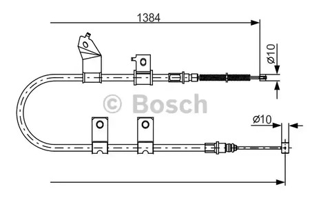 Трос стояночного тормоза BOSCH 1 987 482 082