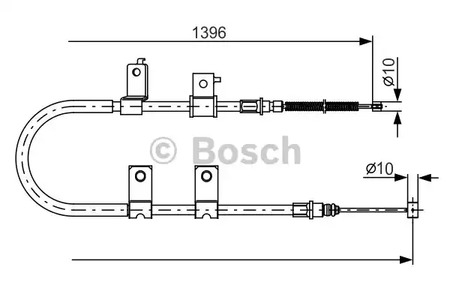 Трос стояночного тормоза BOSCH 1 987 482 083