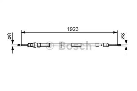 Трос стояночного тормоза BOSCH 1 987 482 117