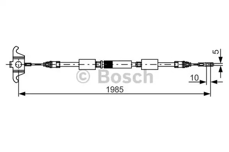 Трос стояночной тормозной системы задний BOSCH 1 987 482 128