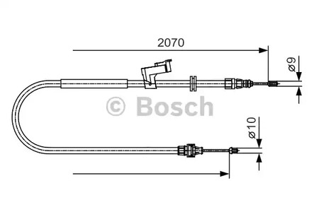 1 987 482 133 BOSCH Трос стояночного тормоза