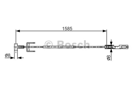 Трос, стояночная тормозная система BOSCH 1 987 482 145