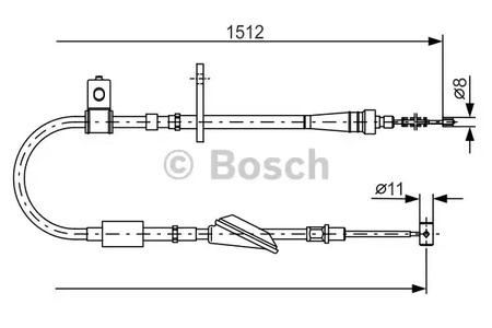 Трос ручника BOSCH 1 987 482 176