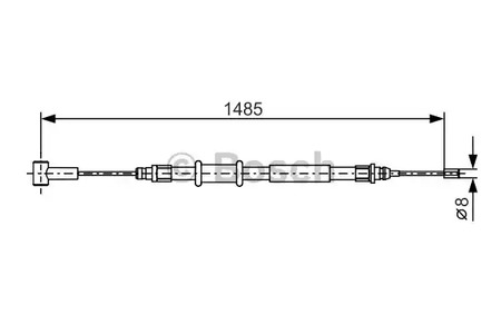 Трос стояночного тормоза BOSCH 1 987 482 214