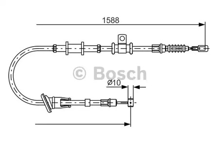 Трос стояночного тормоза BOSCH 1 987 482 246