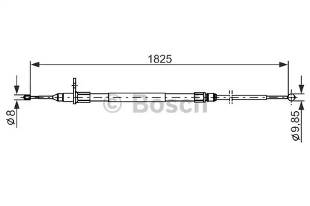 Трос ручника BOSCH 1 987 482 254