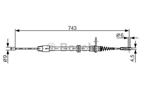 1 987 482 329 BOSCH Тормозной трос