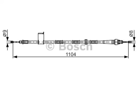 1 987 482 364 BOSCH Трос ручника