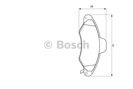 0 986 424 644 BOSCH Тормозные колодки