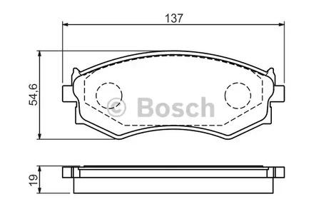 0 986 461 139 BOSCH Тормозные колодки