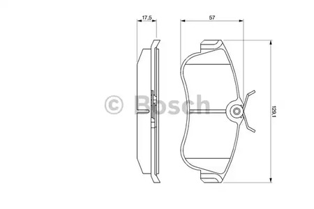 0 986 461 147 BOSCH Тормозные колодки