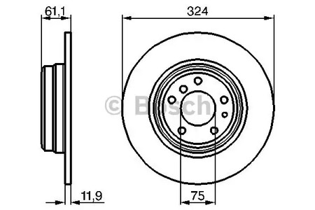 Тормозной диск BOSCH 0 986 478 095