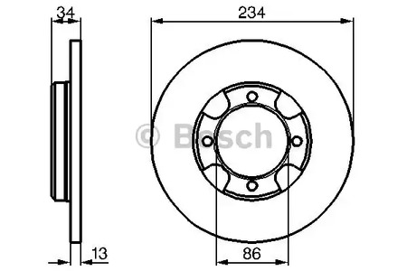 Тормозной диск BOSCH 0 986 478 282