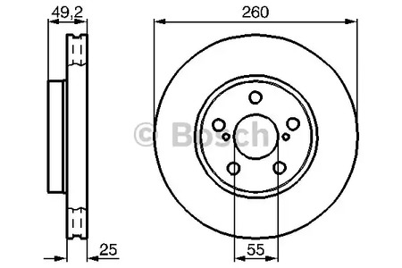 0 986 478 451 BOSCH Тормозные диски