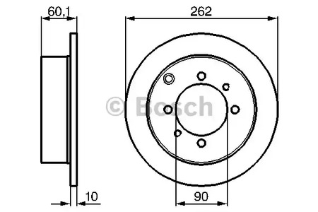 0 986 478 655 BOSCH Тормозной диск