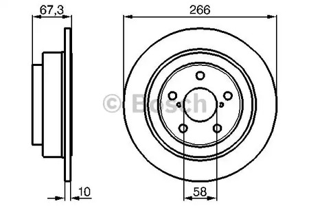 0 986 478 799 BOSCH Тормозные диски