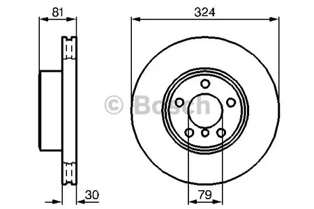 Тормозные диски BOSCH 0 986 479 002