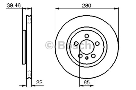 0 986 479 156 BOSCH Тормозной диск