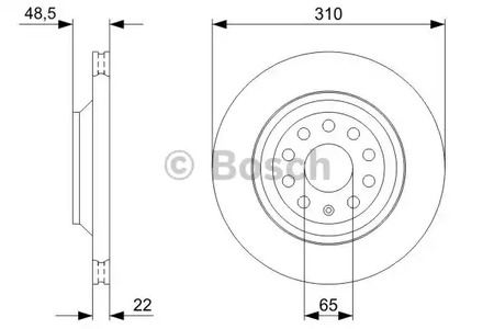 Тормозные диски BOSCH 0 986 479 303