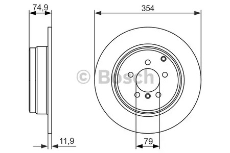 Тормозные диски BOSCH 0 986 479 612