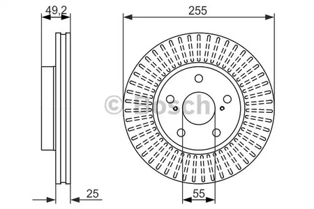 0 986 479 663 BOSCH Тормозной диск