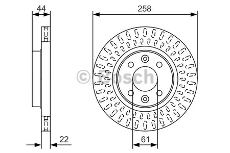 0 986 479 A86 BOSCH Тормозные диски