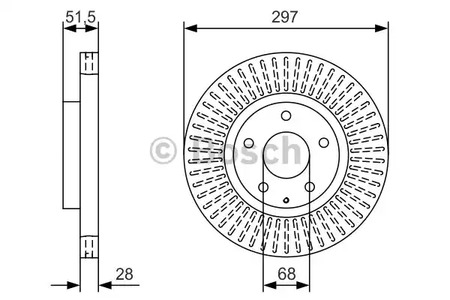 0 986 479 B15 BOSCH Тормозные диски