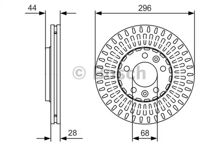 Тормозной диск BOSCH 0 986 479 D30