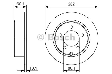 Тормозной диск BOSCH 0 986 479 R05