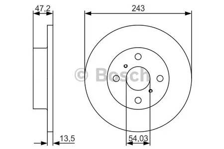 Тормозной диск BOSCH 0 986 479 R87