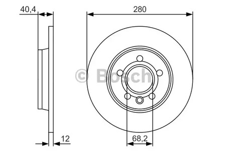 0 986 479 R91 BOSCH Тормозные диски